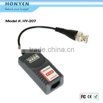 Competitive video balun prices 1 CH PVD video balun HY-207