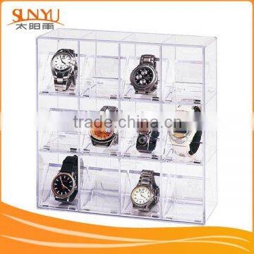 Crystal Clear Acrylic Watch Display Stand With logo