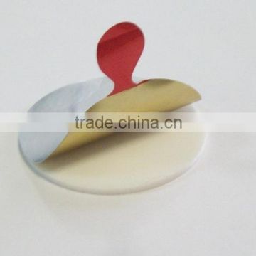 glass/plastic sauce bottle cup induction sealing liner with ear