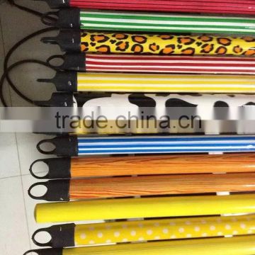 Factory Hot Sale PVC Coated Wooden Broom Handle with Plastic Cap