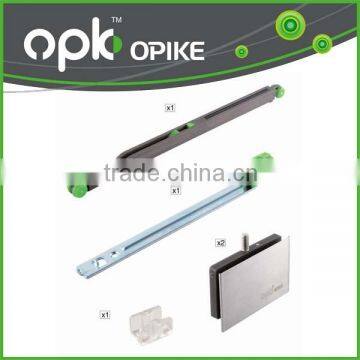 OPK Glass Door Furniture Top Hang Soft Close Damper Slow Motion Sliding Roller