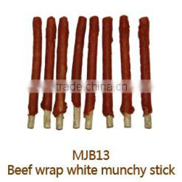 Beef Wrapped Munchy Stick Dental Stick Dog Chews Dry Dog Snack Dog Treats Dog Training Treats OEM and Private Label