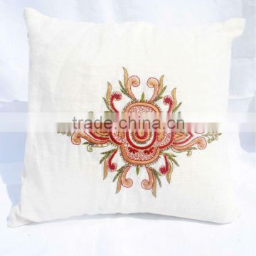Hand Embrodiery Linen Cushion Cover