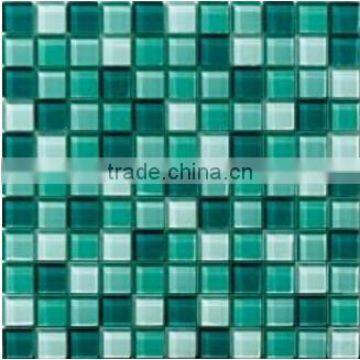 Hight Quality Green Swimming pool Crystal Glass Mosaic Tile