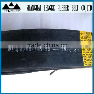 High Quality Rubber Flat Belts Without Joint For Electric Cable(section 6750x140x20)