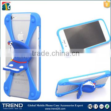 best selling christmas gifts 2016 stand 3d universal silicone bumper case fit for 1~7 inches