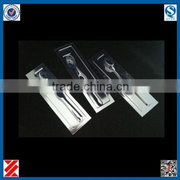 Vacuum forming blister tray packaging for toothbrush
