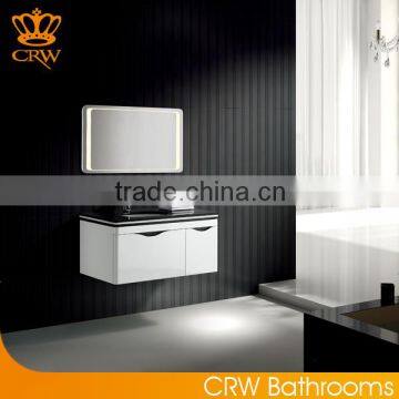 CRW GL4411 White Wall Mounted Bathroom Cabinet