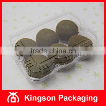 Disposable Clear Plastic Tray for 6pcs Kiwi