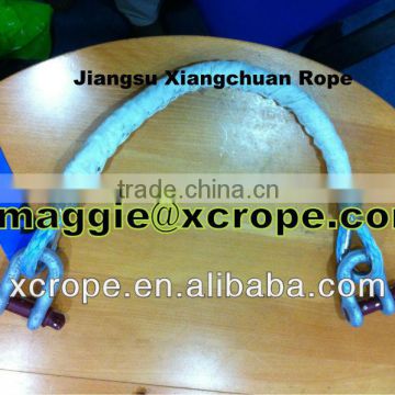 blue UHMWPE safety rope with capel/Fall prevention device/UHMWPE sk-75 rope with capel 0.9 meters