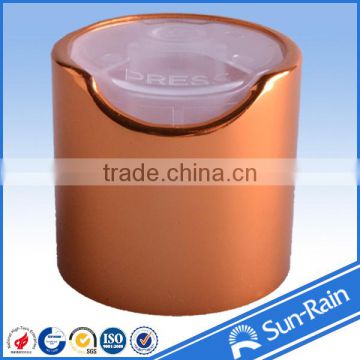 Products manufacturer metal disc top cap used for perfume bottle
