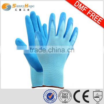 sunnyhope 13 gauge garden color nylon nitrile glove