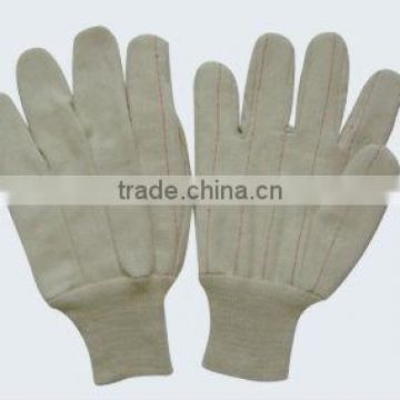 Natural white cotton hotmill glove