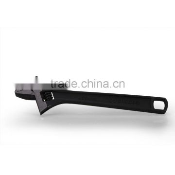 carbon steel black adjustable wrench