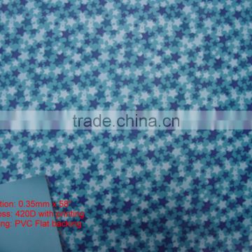 pvc/pu backing nylon oxford fabric made in china