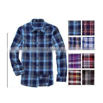 100% cotton flannel plain fabric for Men's shirts