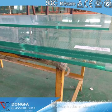 Anti-slip SGP laminated glassstair tread price per square meter