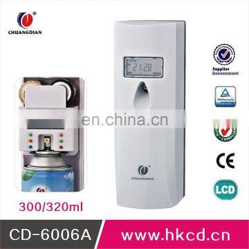 Air refresher automatic lcd aerosol dispenser with ABS material, spray interval 1-60minutes, week setting CD-6006A