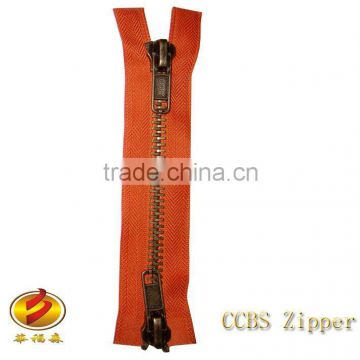 High Quality No.8 Fashion Jean Brass Metal Zipper