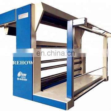 Open-width Automatic knitted fabric sheet inspection rewinder roller machine Cloth Rolling Winding measuring Machine