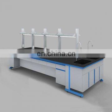 Epoxy resin top heavy duty lab bench with reagent shelf on sale