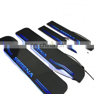 Led Door Sill Plate Strip for nissan serena dynamic sequential style step light door decoration step
