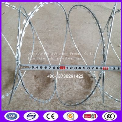 Longlife Bto - 22 Concertina Razor Barbed Wire 200 - 980mm Coil Diameter from china supplier