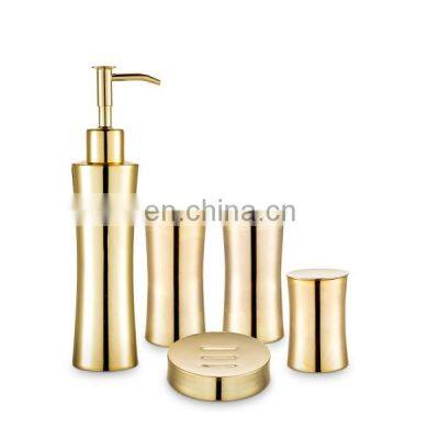 Hot Design China Metal Bath Accessory Set,Hotel gold metal Bathroom Set