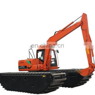 Small 10t dredging amphibious excavator HK100SD for wetland and swamp work