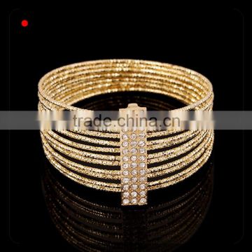 alloy fashion design gold bracelet jewelry design diamond bracelet
