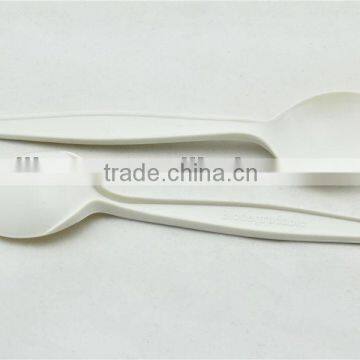 Environmental corn starch spoon for inflight