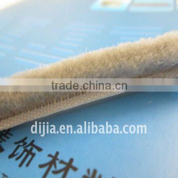 Plastic flexible strip brush with silicone for bottom door