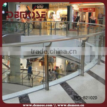 demose glass shopping mall railing