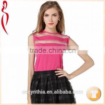 Custom fashion women modal the most comfortable ladies fancy tops