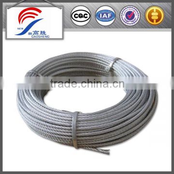 6x7+fc Guaranteed plastic coated steel wire cable