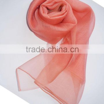 Fashion double-layer silk wool scarf