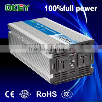 18 months warranty OPIP-2500-1-48v multiple plug pure sine wave sun power inverter 2500w