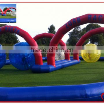 inflatable zorb ball track, inflatable zorb tracing track
