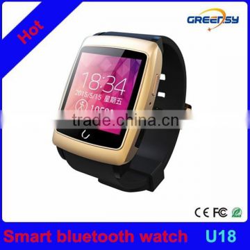 GR-U18 2015 new arrival unique smart phone bluetooth watch with WIFI Gps function
