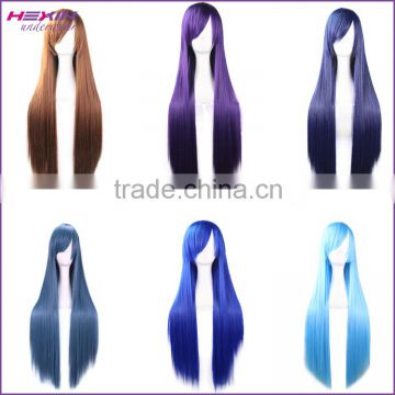 Long Cosplay Wigs for Black Women Grey Hair Lace Wig Made in China