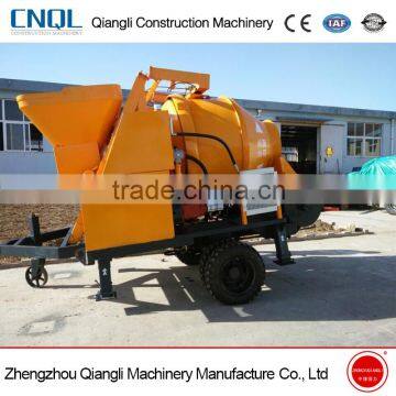 Large capacity and high efficiency small concrete pump mixer multifuncional machine