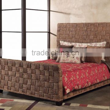 Water Hyacinth Bedroom Furniture - Wicker Rattan Bedroom set- Indoor Bedroom Furniture