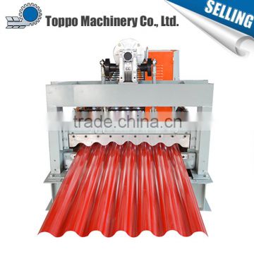 Great material eco-friendly metal curve tile roofing machines