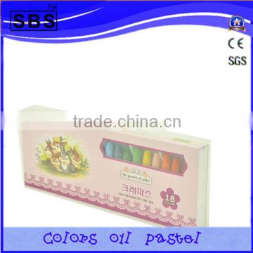 18 color oil pastels set