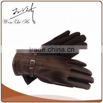 Manufacturer Competitive Price Handmade Brown Leather Motorcycle Gloves
