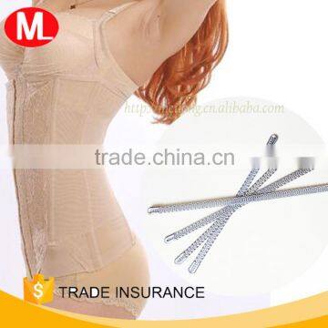Metal spiral bone accessory for corset bra