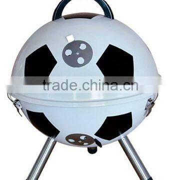 mini football grill with colorful painting