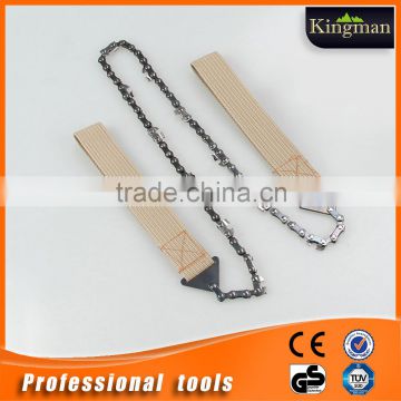Survival Saw chain Pocket Chainsaw with Pouch, 24-inch Manual type chain saw wood cutting machine