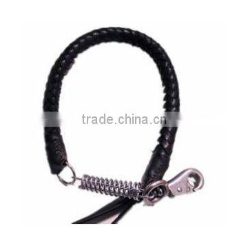 2012 Stylish Stronger Braided Genuine Leather Dog Chain Leashes