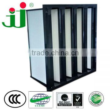 Mini Pleated V Bank Air Filter For Ahu